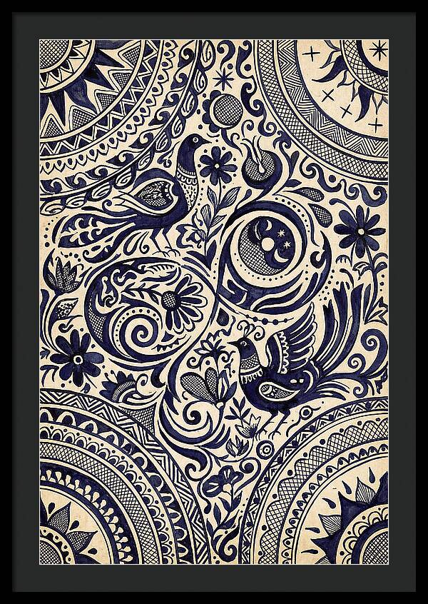 Folk Art Ink Pattern