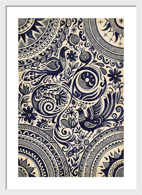 Folk Art Ink Pattern