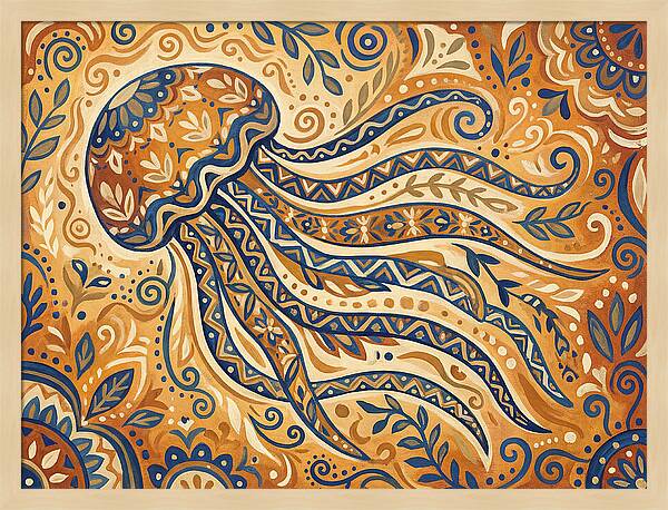 Folk Art Jellyfish