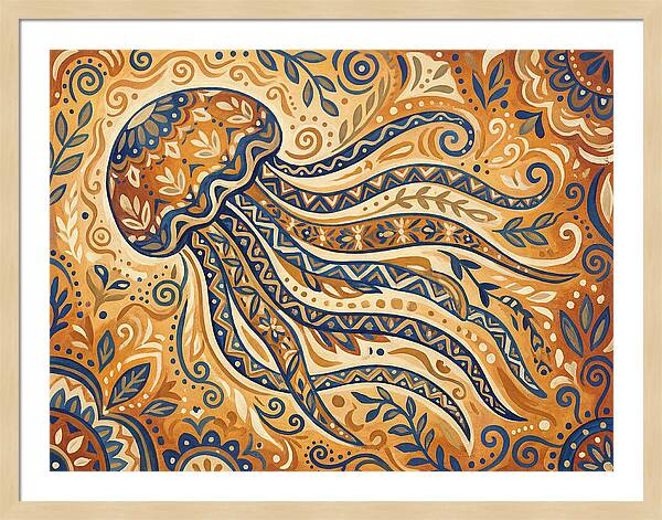 Folk Art Jellyfish