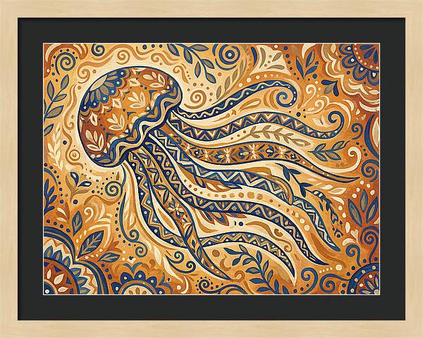 Folk Art Jellyfish
