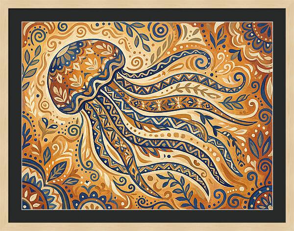 Folk Art Jellyfish