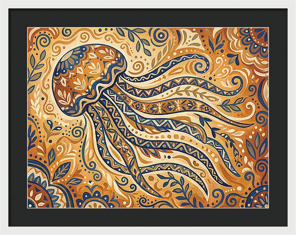 Folk Art Jellyfish