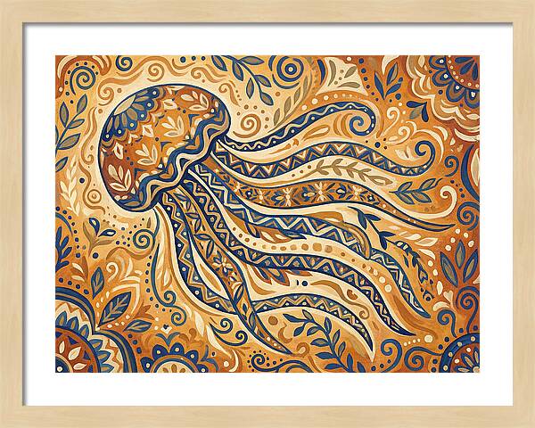 Folk Art Jellyfish