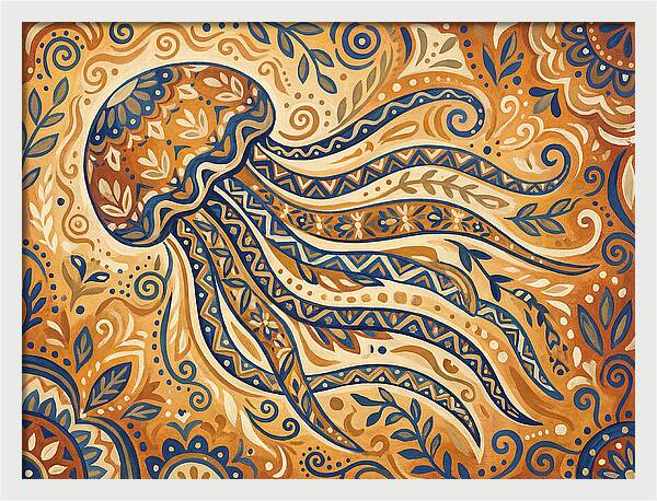 Folk Art Jellyfish