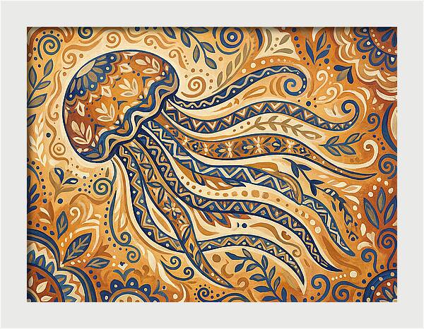 Folk Art Jellyfish