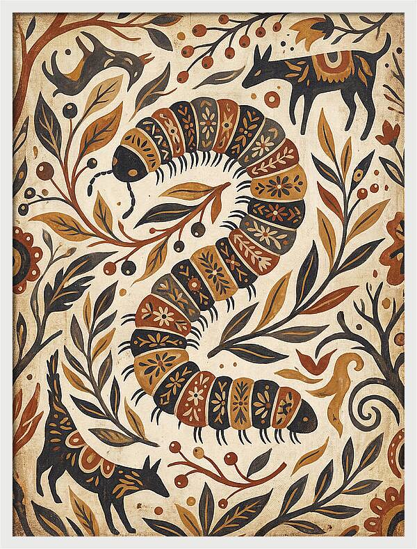 Folk Art Millipede