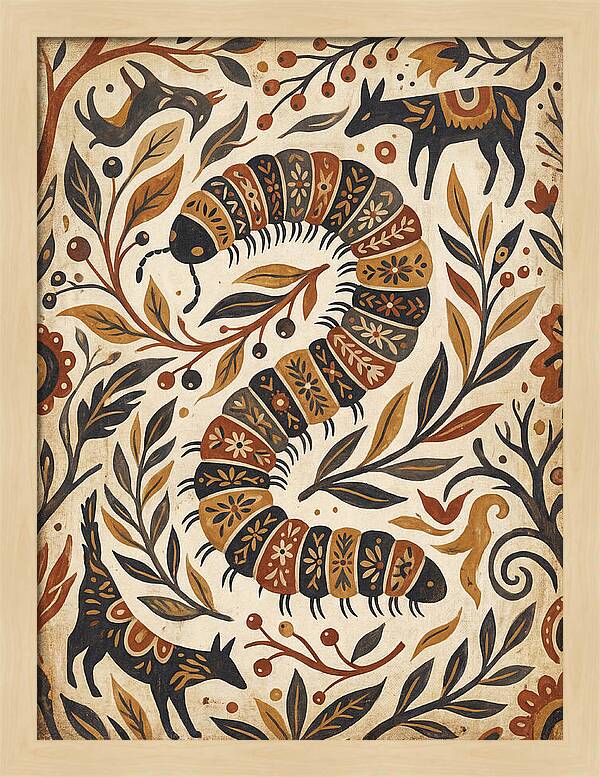 Folk Art Millipede