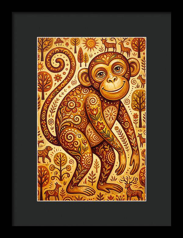 Folk Art Monkey Delight