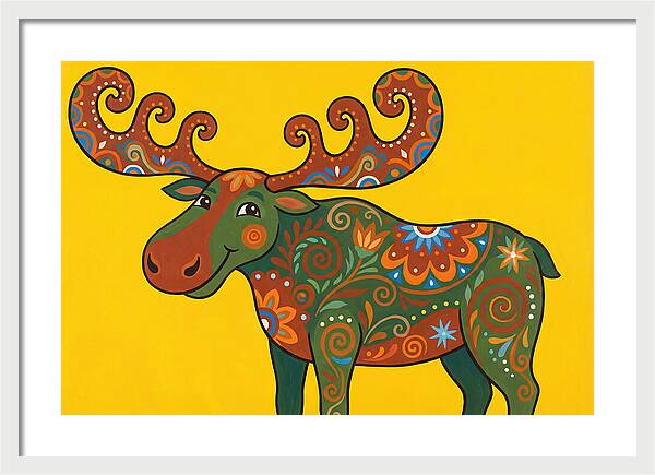 Folk Art Moose
