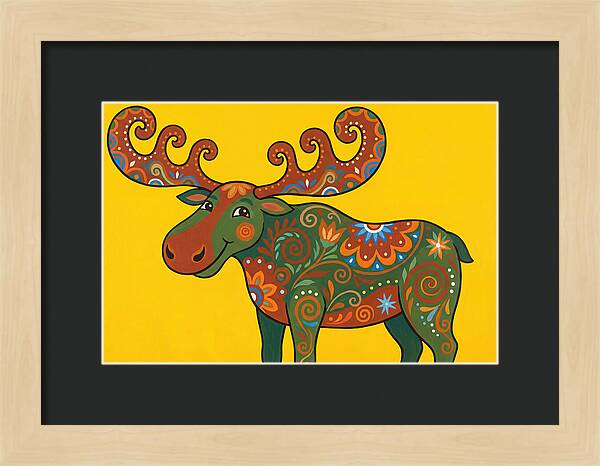 Folk Art Moose