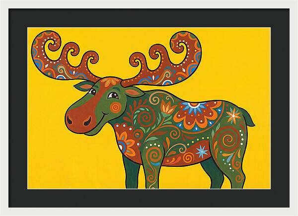 Folk Art Moose