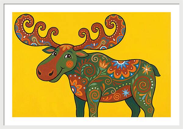 Folk Art Moose
