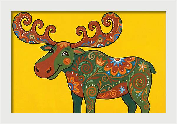Folk Art Moose