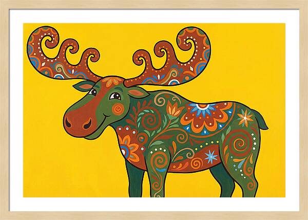 Folk Art Moose