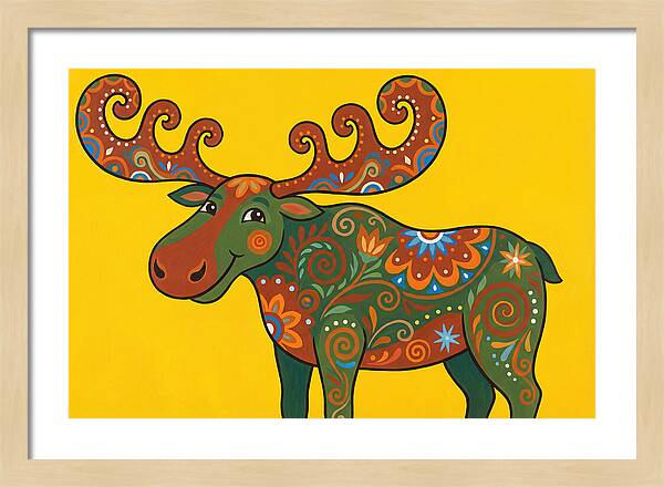 Folk Art Moose