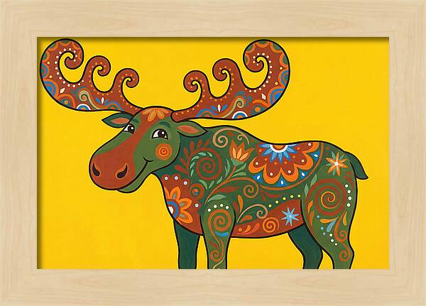 Folk Art Moose