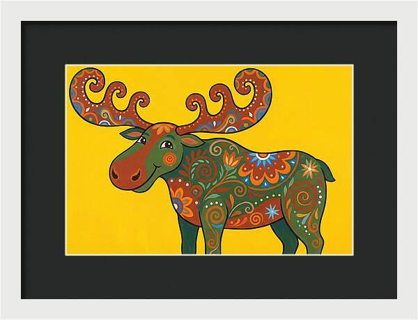 Folk Art Moose