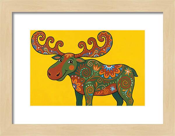 Folk Art Moose