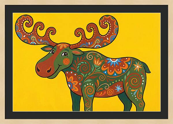 Folk Art Moose