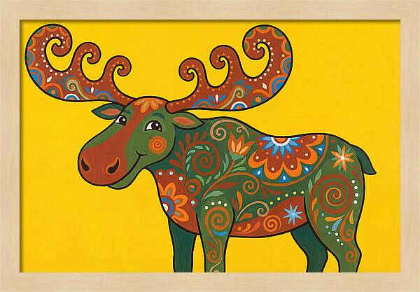 Folk Art Moose