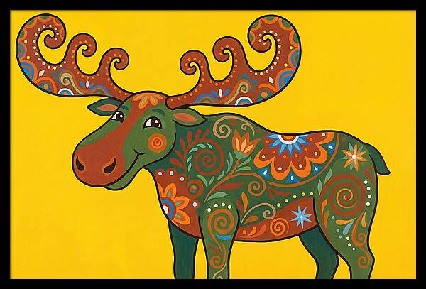 Folk Art Moose