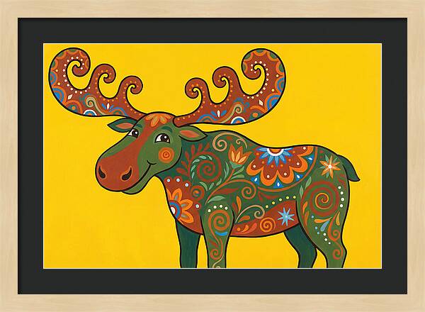 Folk Art Moose