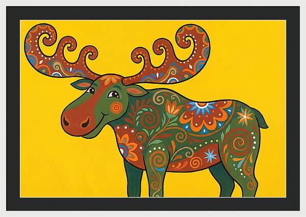 Folk Art Moose