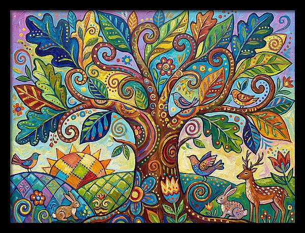 Folk Art Oak Tree