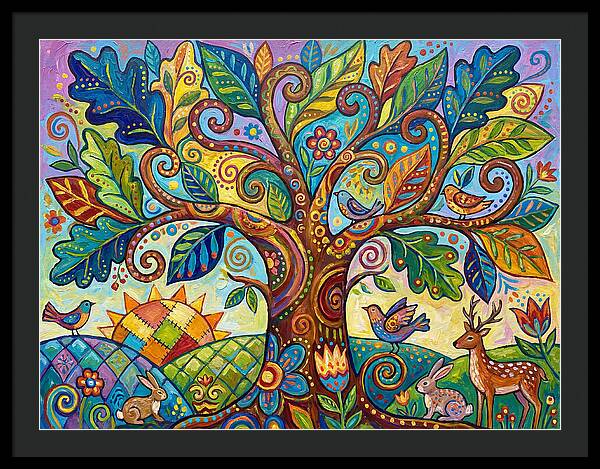 Folk Art Oak Tree