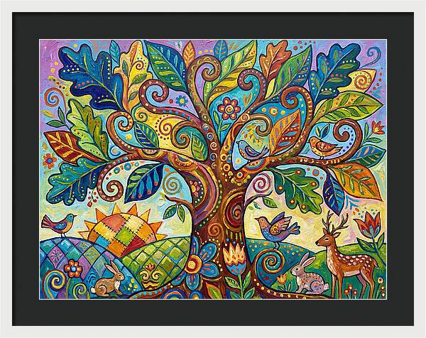 Folk Art Oak Tree