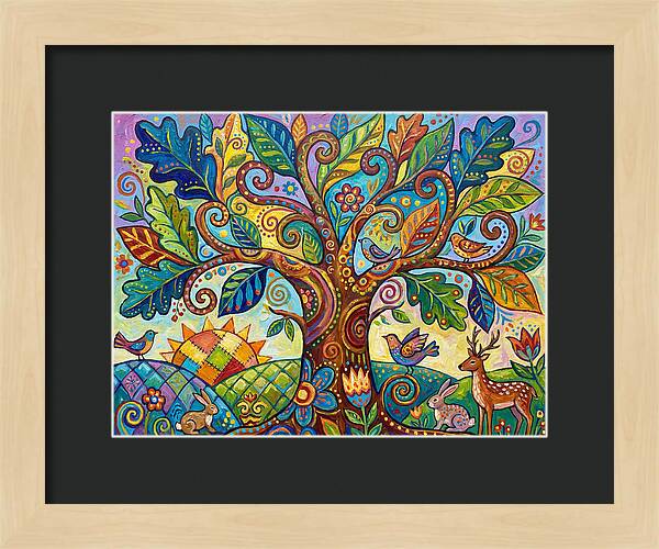 Folk Art Oak Tree