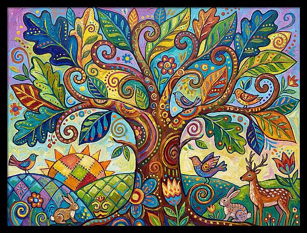 Folk Art Oak Tree