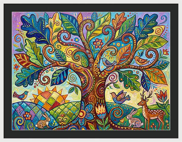 Folk Art Oak Tree