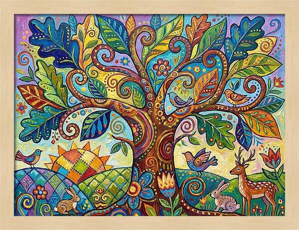 Folk Art Oak Tree