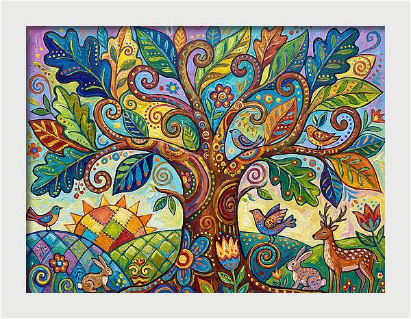 Folk Art Oak Tree
