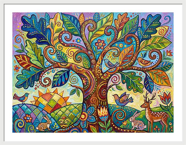 Folk Art Oak Tree