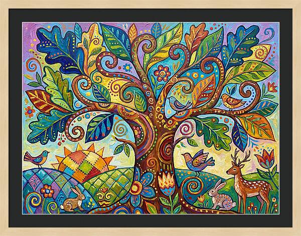 Folk Art Oak Tree