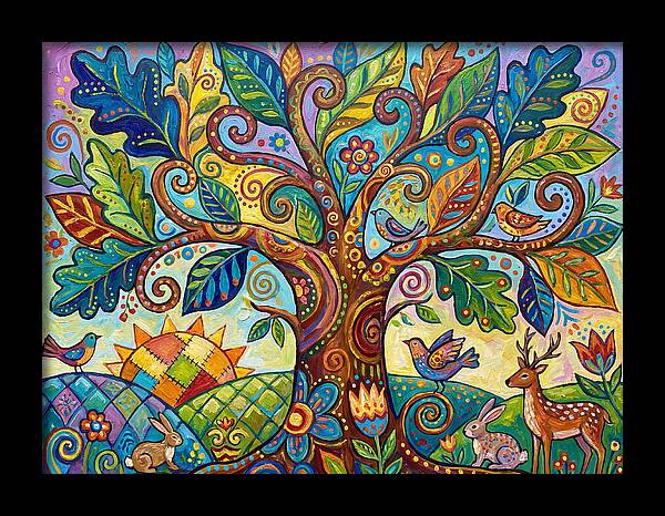 Folk Art Oak Tree