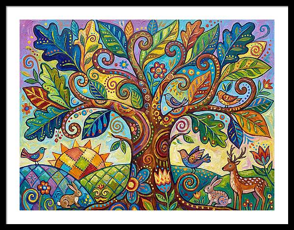 Folk Art Oak Tree