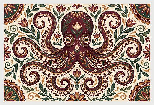 Folk Art Octopus