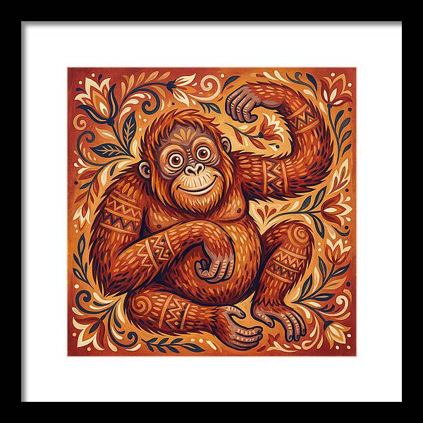 Folk Art Orangutan
