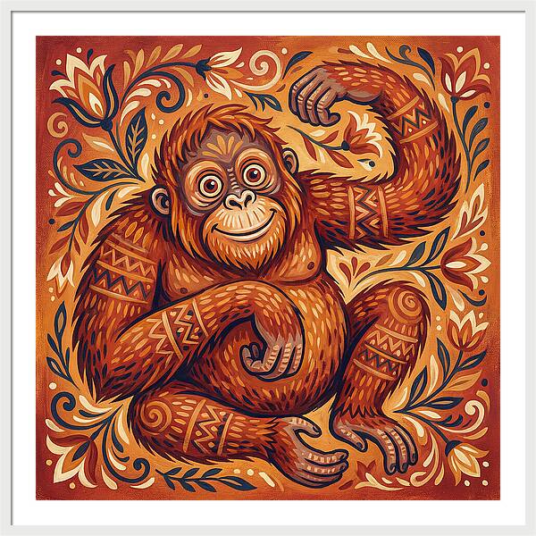 Folk Art Orangutan