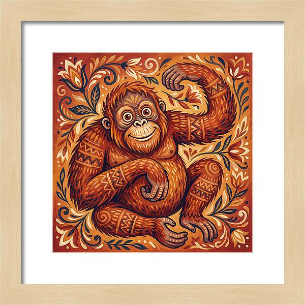 Folk Art Orangutan