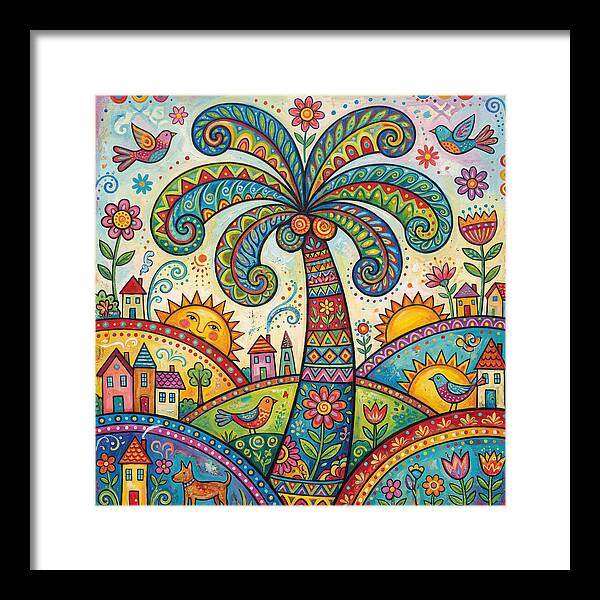 Folk Art Palm Tree Paradise