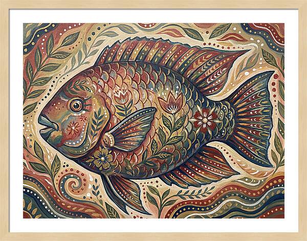 Folk Art Parrotfish