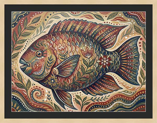 Folk Art Parrotfish