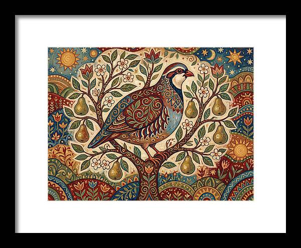 Folk Art Partridge In Nature