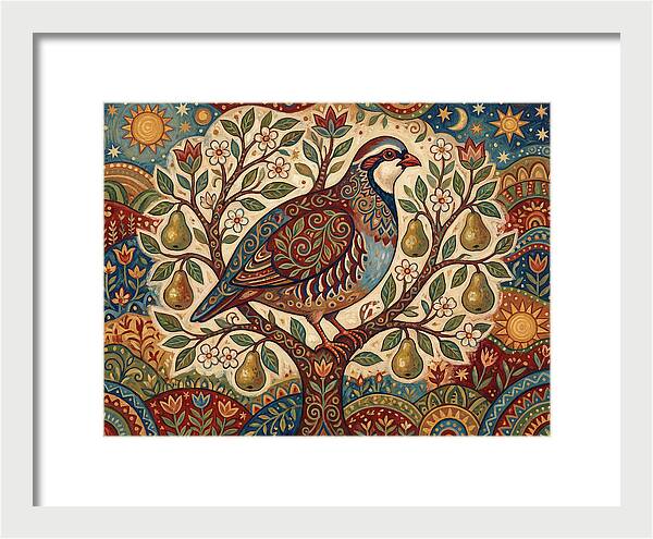 Folk Art Partridge In Nature