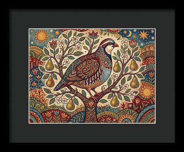 Folk Art Partridge In Nature